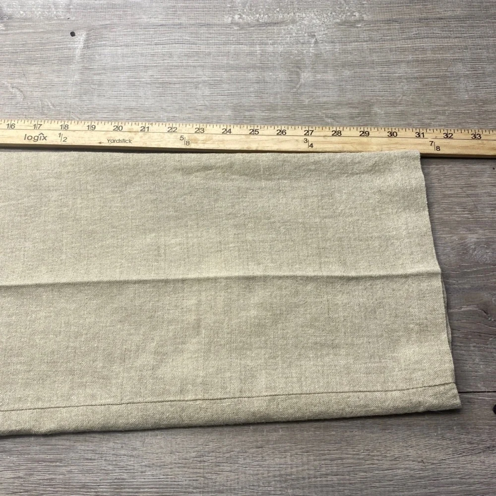Dockers Premium Men 38x32 Linen Cotton Pleated Pants Tan D3 Classic Fit Beach